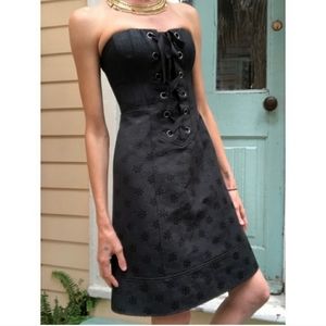 Strapless, black dress, Nanette Lepore